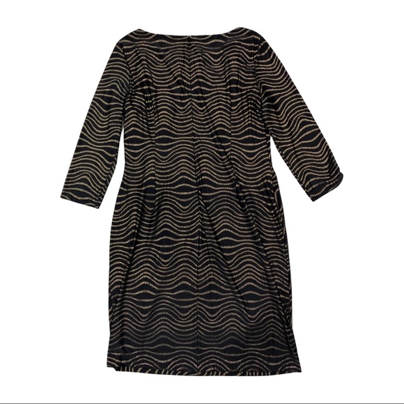 Tahari by ASL Formal Wear Sheath Dress Black Metallic Gold - Picture 3 of 9